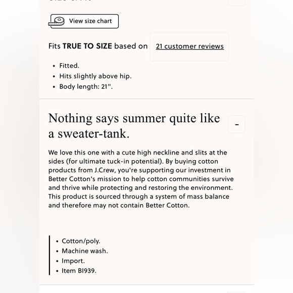 J.Crew High-Neck Sweater Tank - Picture 3 of 3